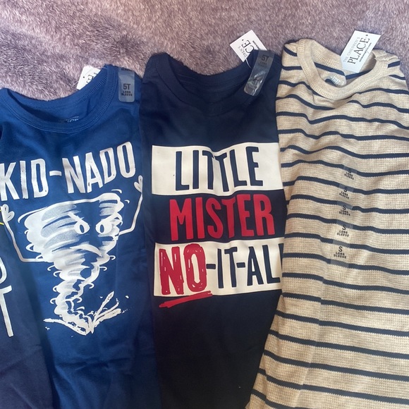 Set of 5 NWT Long Sleeved Boys Shirts Size 5 - Picture 3 of 3